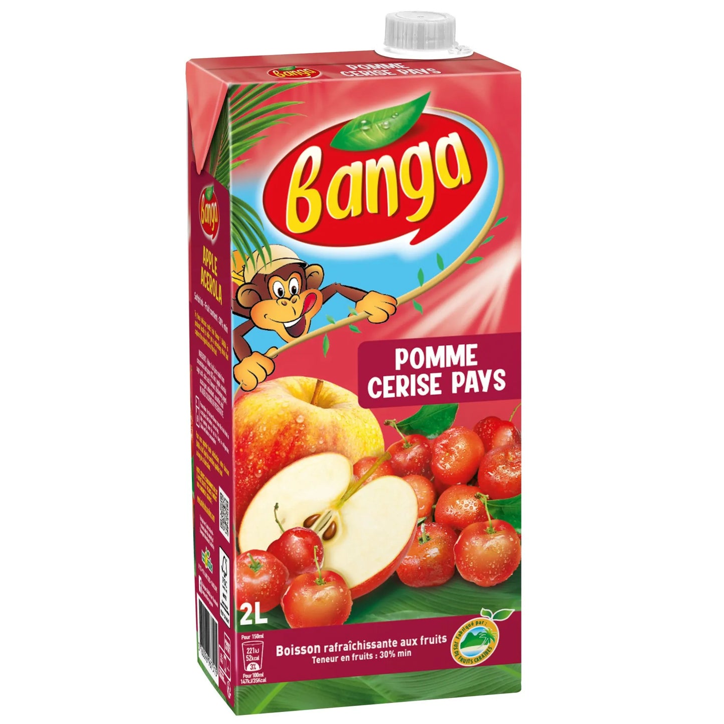 Jus Banga Pomme Cerise Pays 2L